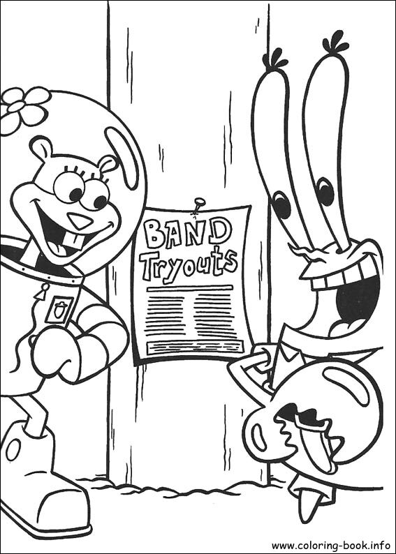 SpongeBob SquarePants coloring picture