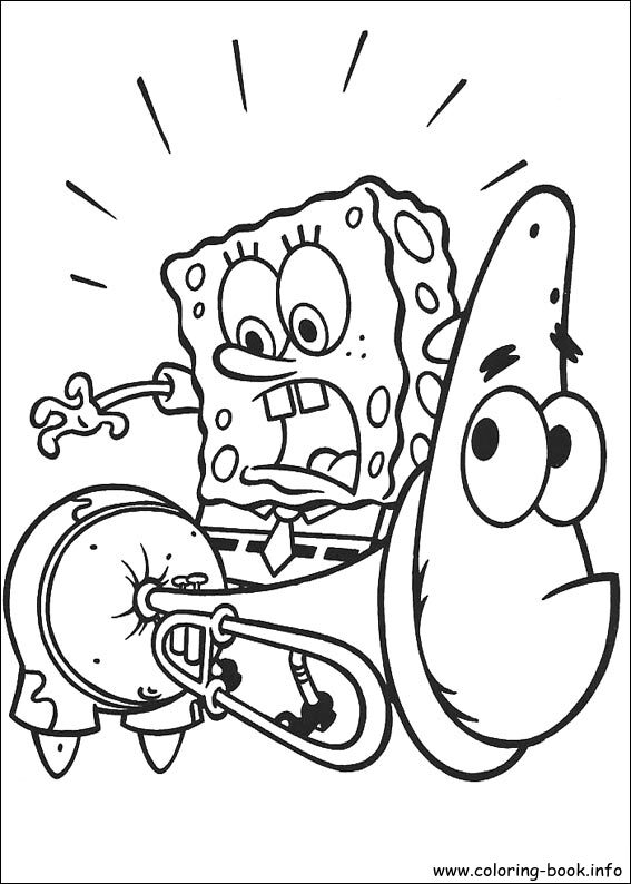 SpongeBob SquarePants coloring picture