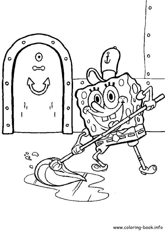 SpongeBob SquarePants coloring picture