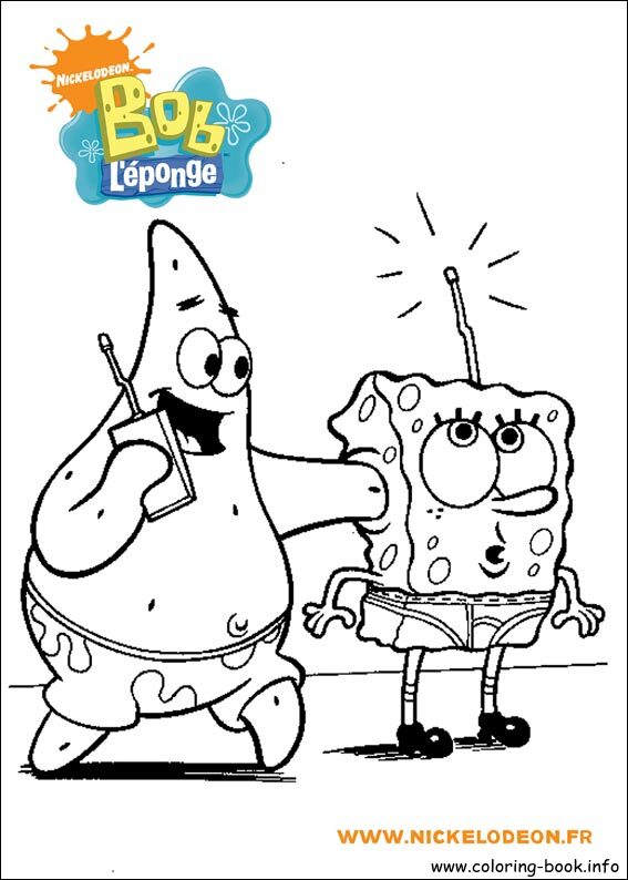 SpongeBob SquarePants coloring picture