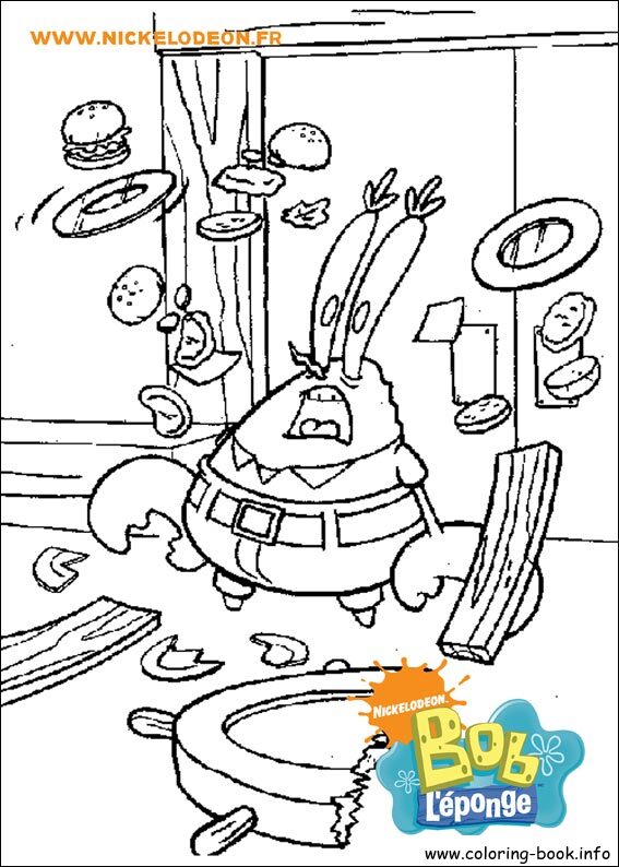 SpongeBob SquarePants coloring picture