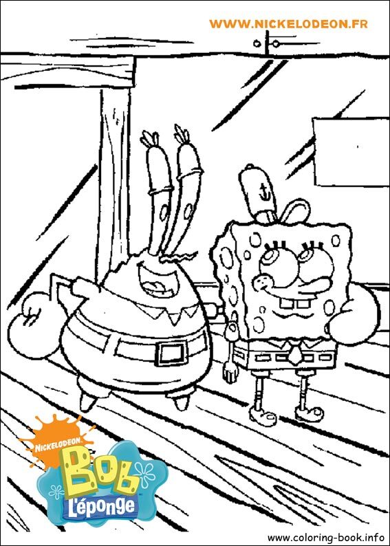 SpongeBob SquarePants coloring picture
