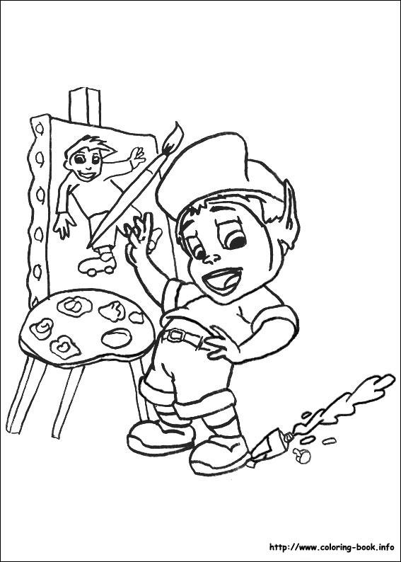 Adiboo coloring picture