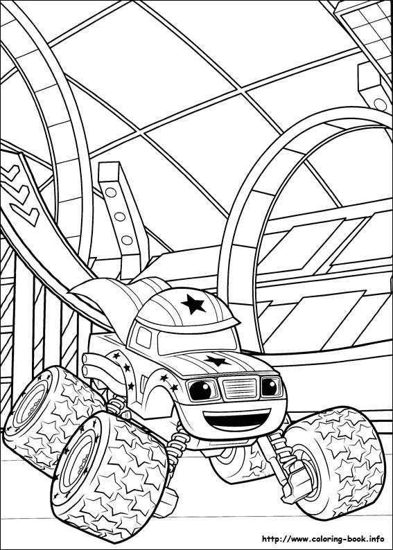 Blaze and the Monster Machines coloring picture