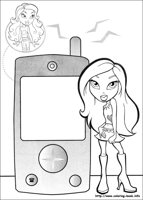 Bratz coloring picture