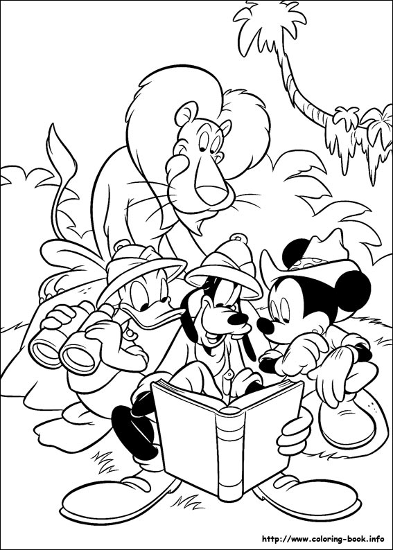 Goofy coloring picture