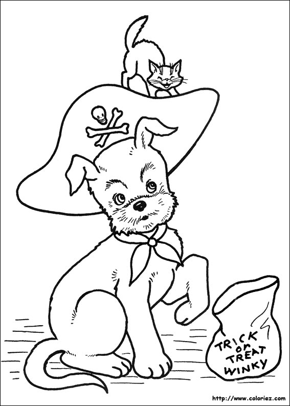 Halloween coloring picture