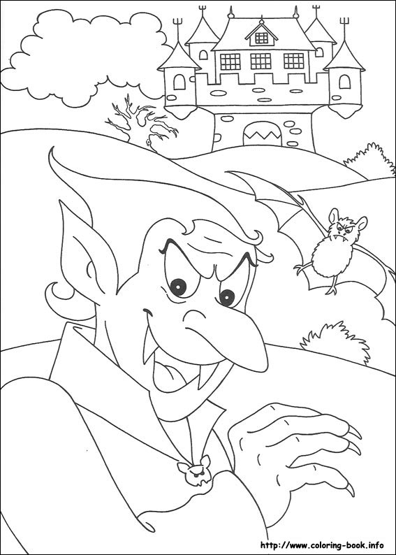 Halloween coloring picture