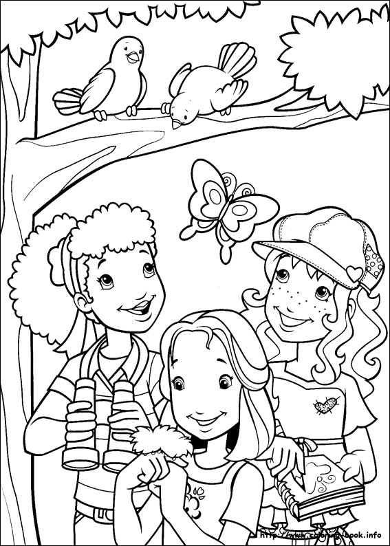 Holly Hobbie coloring picture