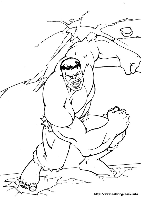 Hulk coloring picture