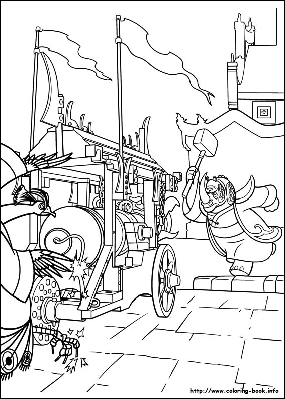 Kung Fu Panda 2 coloring picture