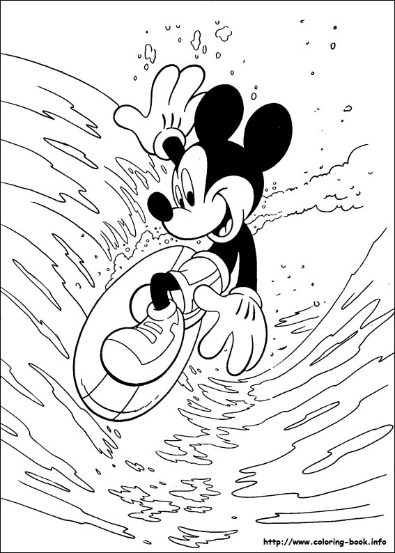 Mickey coloring picture