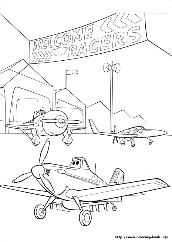 Planes coloring picture