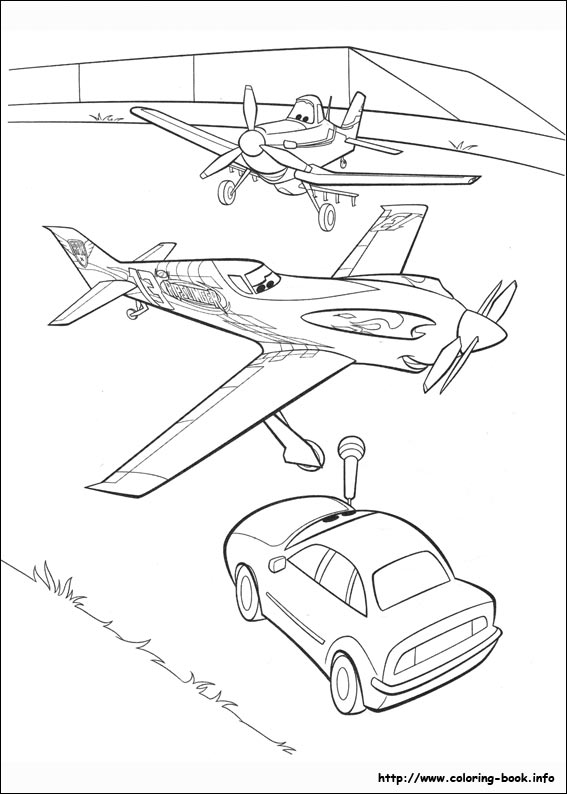 Planes coloring picture