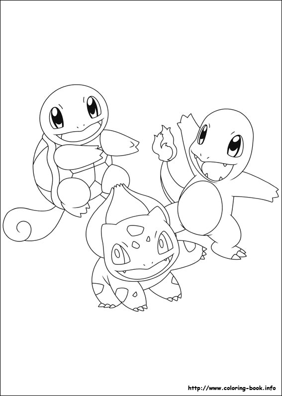 Pokemon coloring picture