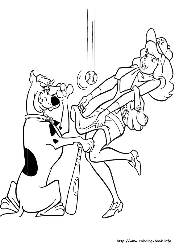 Scooby-Dou coloring picture