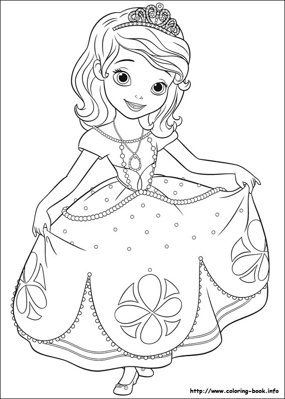 Sofia the First coloring picture